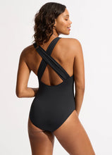 Load image into Gallery viewer, Seafolly Collective Cross Back One Piece - Black