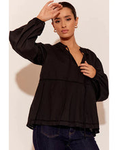 Load image into Gallery viewer, Adorne Noelle  Ladder Lace Linen Top