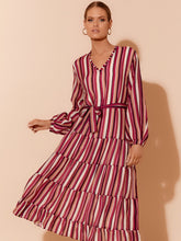 Load image into Gallery viewer, Adorne Eden Stripe Midi Dress

