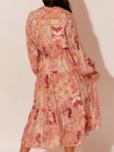 Load image into Gallery viewer, Adorne Meredith Patchwork  Maxi Dress