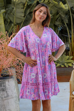 Load image into Gallery viewer, Dreamcatcher Eliana V-Neck Mini Dress