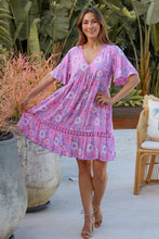 Load image into Gallery viewer, Dreamcatcher Eliana V-Neck Mini Dress