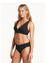 Load image into Gallery viewer, Sea Level Scalloped Longline Tri Bra