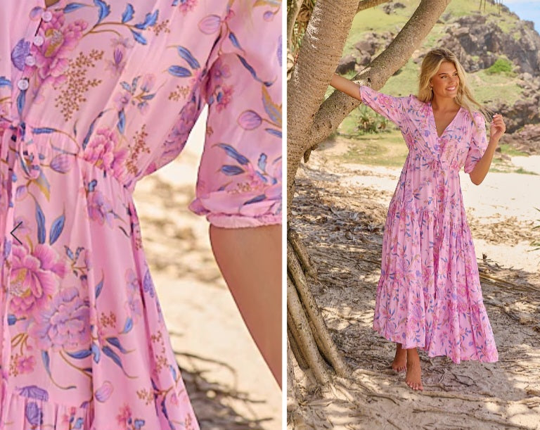 Jaase Enchanted Blooms  Print Tessa Maxi Dress