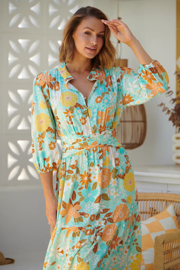 Jaase Tiffany Print Opal Maxi Dress – Bikini on the Beach