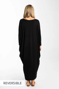 Long Sleeve Maxi Miracle Dress in Black